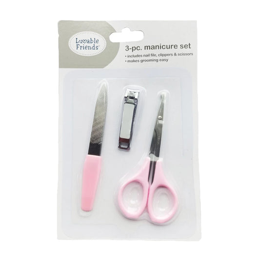 Luvable Friends 3 Piece Manicure Set - Pink
