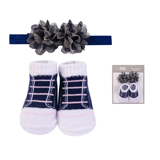 BEBE Comfort Baby 2-Piece Headband and Socks Set SP71040