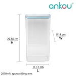 Load image into Gallery viewer, Ankou Airtight 1 Touch Multipurpose Airtight Food Storage Container 2050ml (Rectangle)
