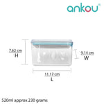 Load image into Gallery viewer, Ankou Airtight 1 Touch Multipurpose Airtight Food Storage Container 520ml (Rectangle)
