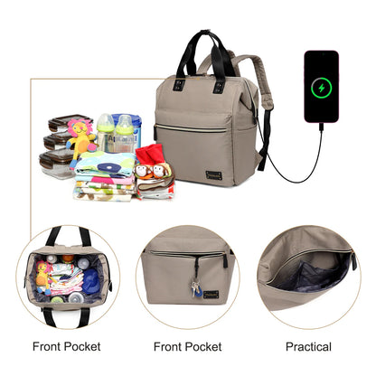 Colorland Zara Baby Changing Backpack (BP124-G/Khaki)