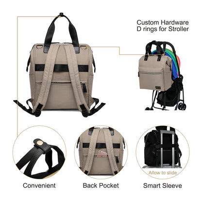 Colorland Zara Baby Changing Backpack (BP124-G/Khaki)