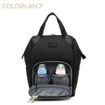 Load image into Gallery viewer, Colorland Mommy Diaper Backpack (BP156-A/Black)
