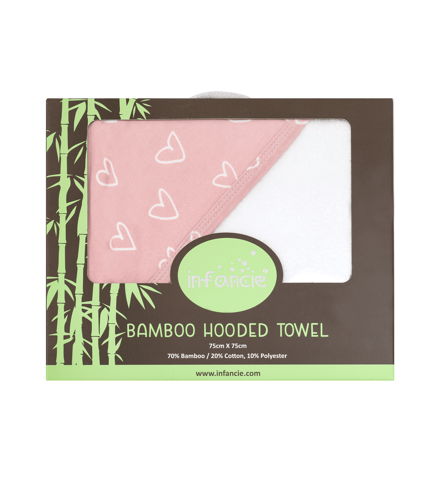 Infancie Bamboo Hooded Towel - Pink (IT4719)