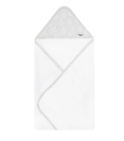 Infancie 2 Pieces Bamboo Hooded Towel (Grey & Beige/IT4721)