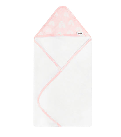 Infancie 2 Pieces Bamboo Hooded Towel (Pink & Rose/IT4722)