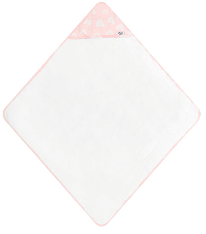 Infancie 2 Pieces Bamboo Hooded Towel (Pink & Rose/IT4722)