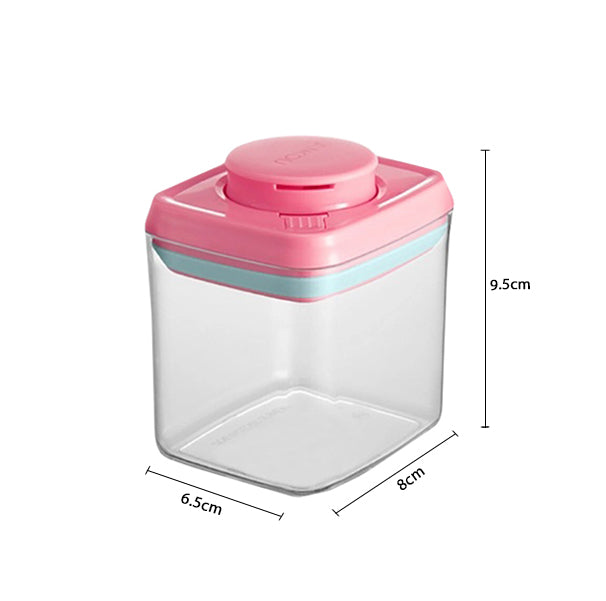 Ankou Airtight 1 Touch Multipurpose Mini Airtight Food & Milk Storage Container with Child Lock 320ml (Rectangular)