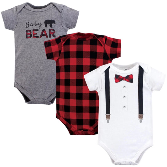 Little Treasure 3 Pack Bodysuit Onesies (71381/Bow Tie)