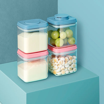 Ankou Airtight 1 Touch Multipurpose Mini Airtight Food & Milk Storage Container with Child Lock 320ml (Rectangular)