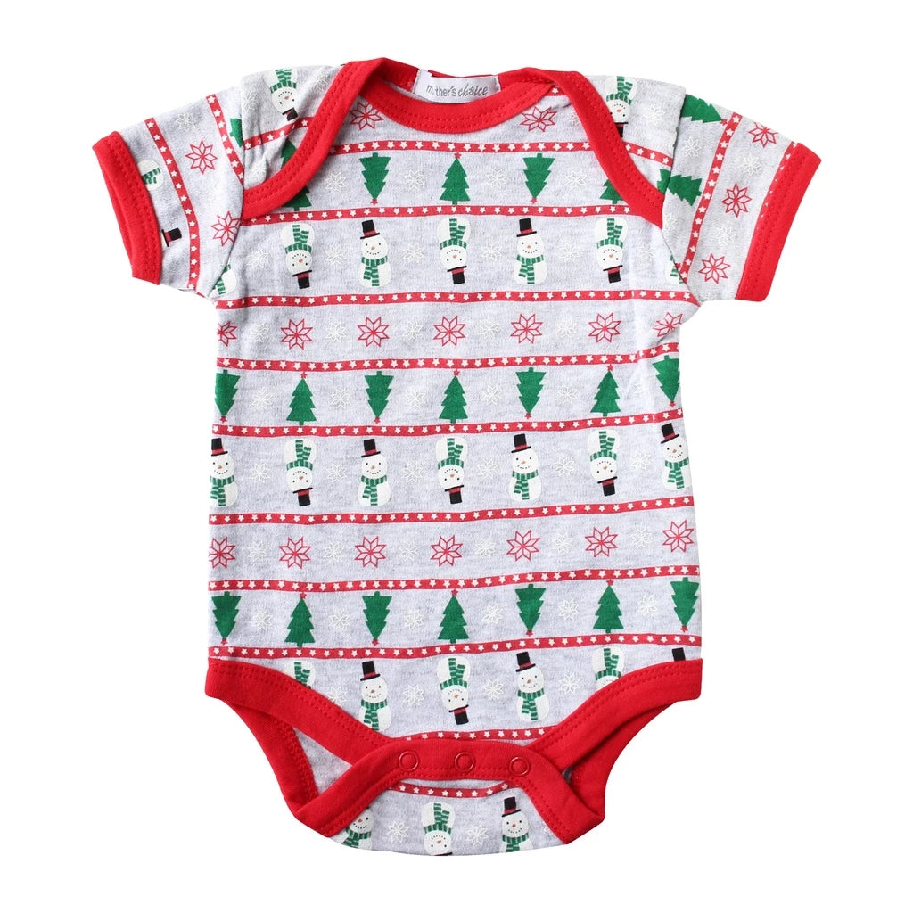 Mother's Choice 2pcs Set of Bodysuit & Bib (IT9155/I am Snow Cute) 0 - 3 Months