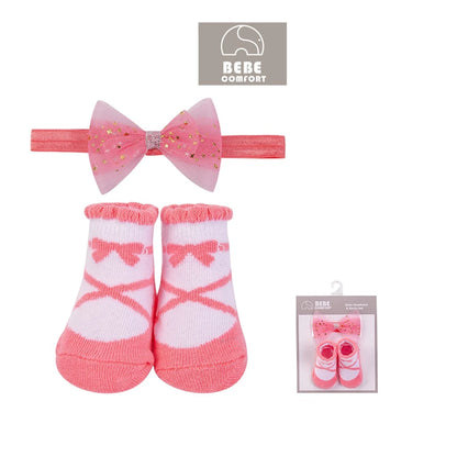 BEBE Comfort Baby 2-Piece Headband and Socks Set SP71044