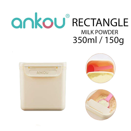 Ankou Multifunction Airtight Mini Milk Storage With Scoop 350ml (Rectangular)