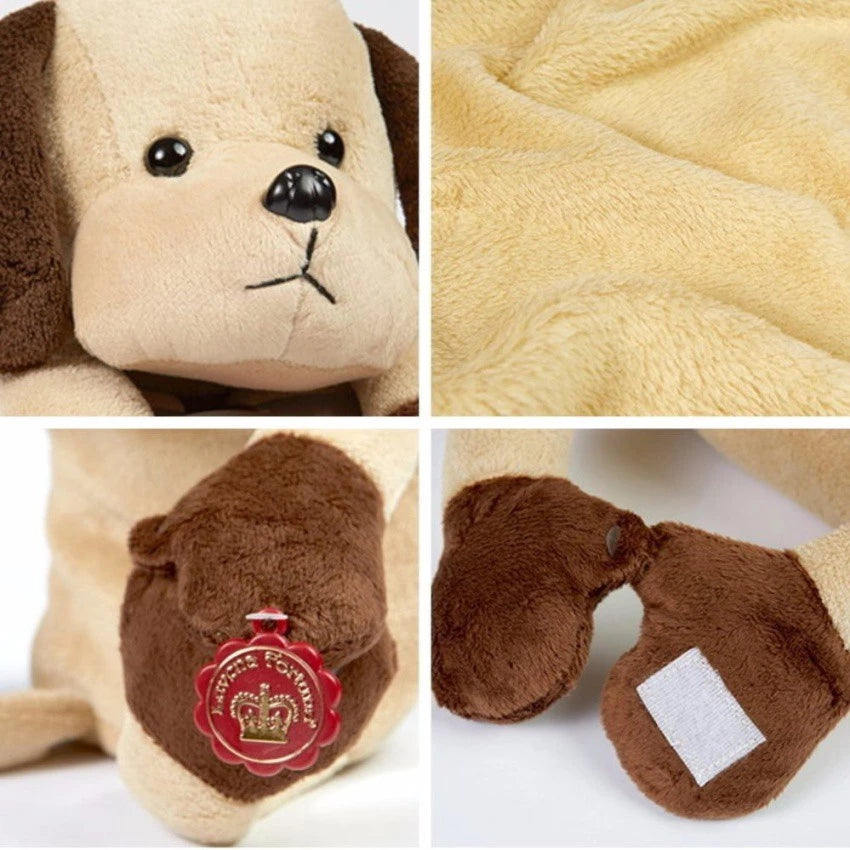 Luvena Fortuna Plush Animal and Blanket 50% Off (Dog-33003)