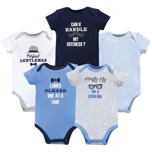 Luvable Friends 5 Pack Onesies Bodysuit (60612/Gentlemen)