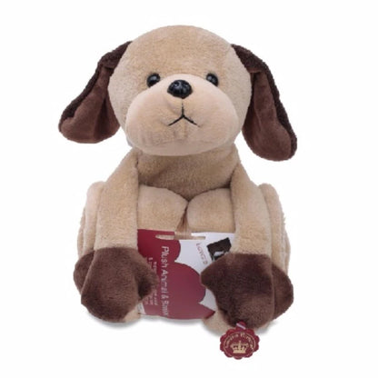 Luvena Fortuna Plush Animal and Blanket 50% Off (Dog-33003)