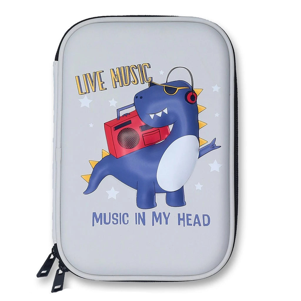 3D Pencil Case EVA Hard Top Shell Music In My Head PC51