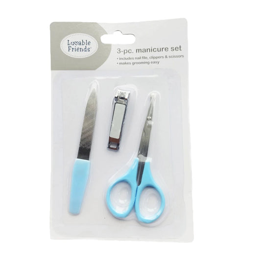 Luvable Friends 3 Piece Manicure Set - Blue