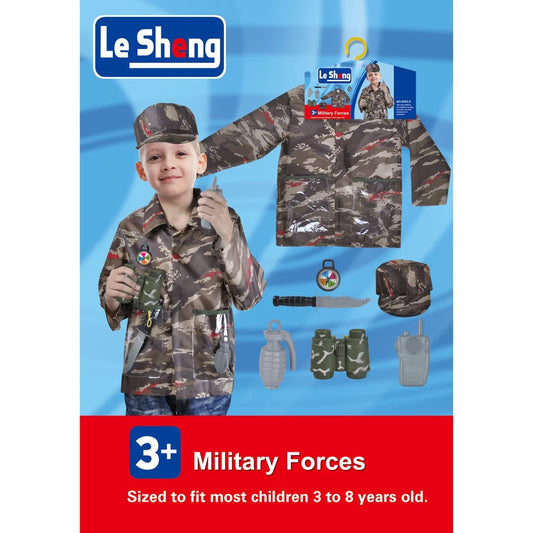 Le Sheng Military Forces w/ Compass Dress-Up Kids Costume Set (0953-5)
