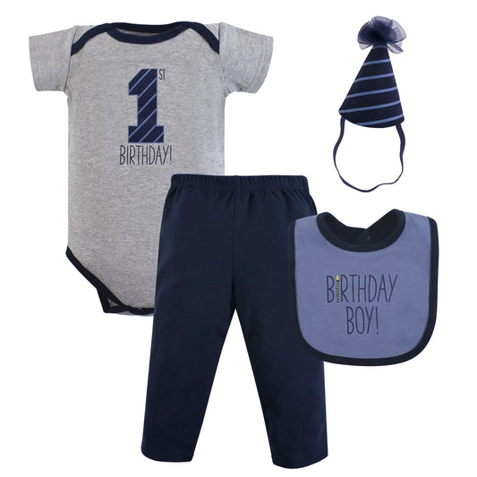 Hudson Baby 4 Piece Gift Set (58219/1st Birthday)