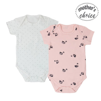 Mothers Choice 2 Pack Onesies Short Sleeves Bodysuit IT11628