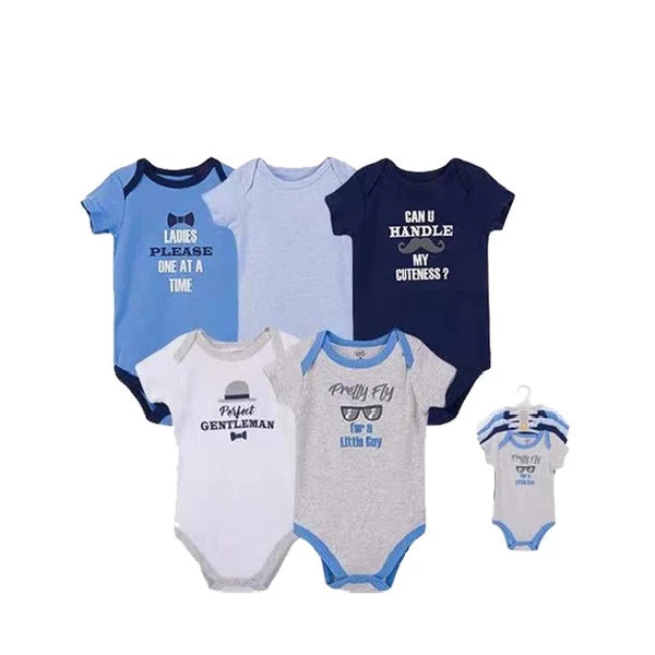 Luvable Friends 5 Pack Onesies Bodysuit (60612/Gentlemen)