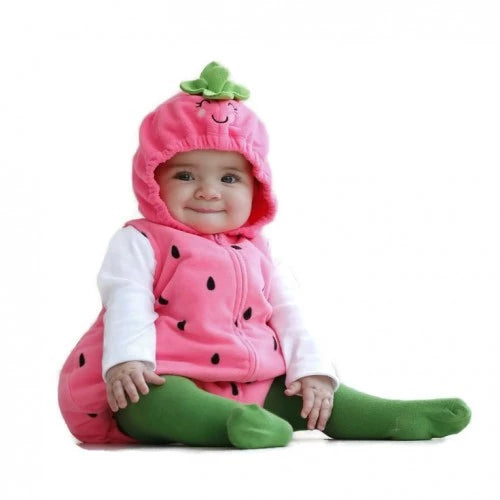 Baby Animal Costume Strawberry 2-Piece Set (50% Off) - 24M