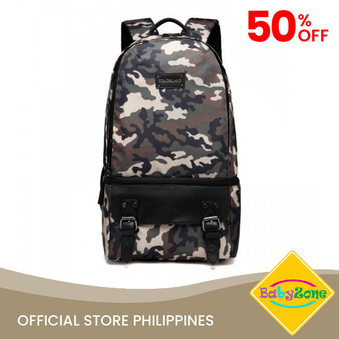 Colorland Ivan Lunch Diaper Backpack with Cooler 50% Off (BP126-B/ Camouflage)