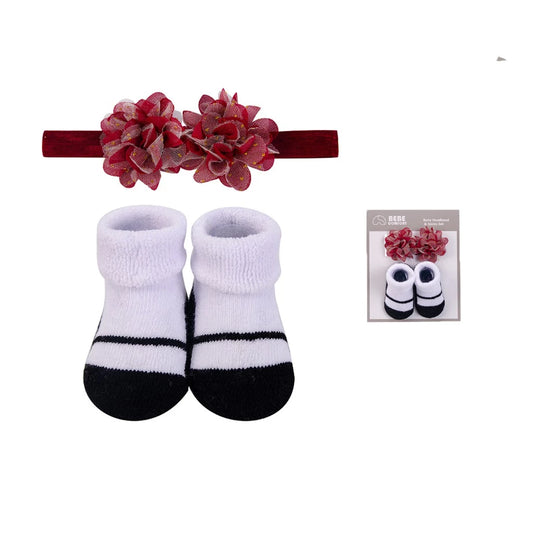 BEBE Comfort Baby 2-Piece Headband and Socks Set SP71039