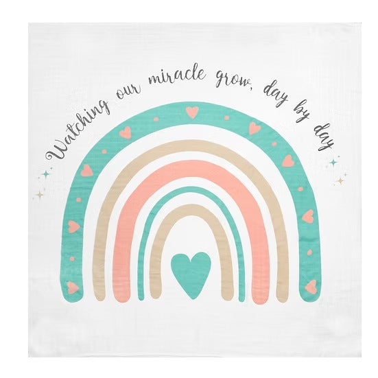 Infancie Milestone Bamboo Blanket and Card Set (IT5267)