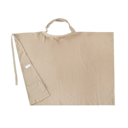 Infancie Organic Muslin Nursing Cover with Storage Pouch