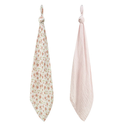 Infancie 2 Pack Muslin Blankets (IT5238/Flora)