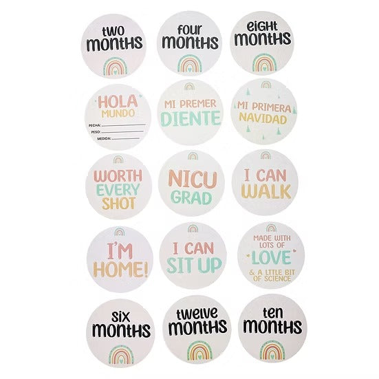 Infancie Milestone Bamboo Blanket and Card Set (IT5267)