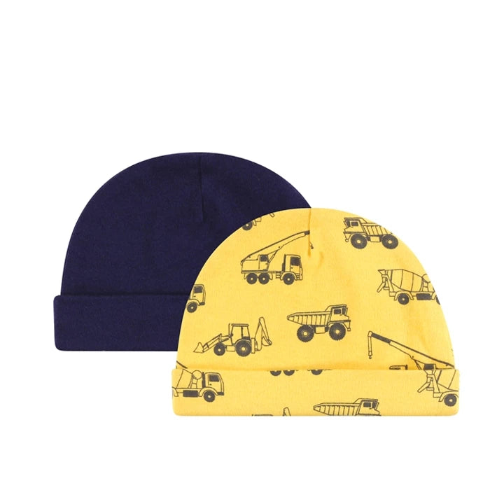 Hudson Baby 8 Piece Cap and Scratch Mitten Set (Construction/19586)