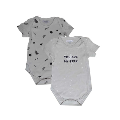 Mother's Choice 2 Pack Short Sleeves Onesie (IT11023/You Are My Star)