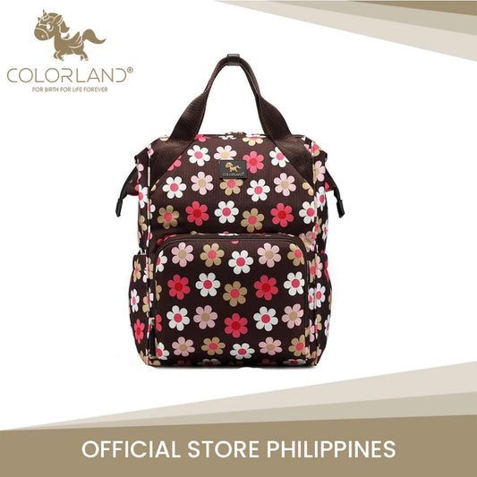 Colorland Bolide Baby Changing Backpack (BP156-D/Floral)