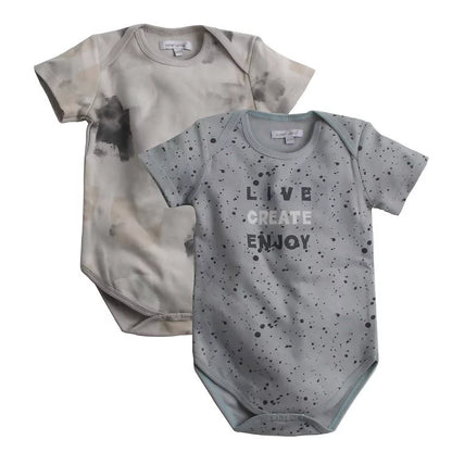 Mother's Choice 2 Pack Short Sleeves Onesie (IT11038/Live Create Enjoy)