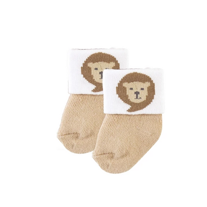 Hudson Baby 4 Piece Sock and Mitten Set (Lion/00717CH)