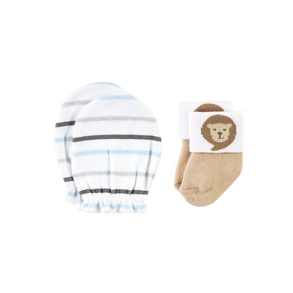 Hudson Baby 4 Piece Sock and Mitten Set (Lion/00717CH)