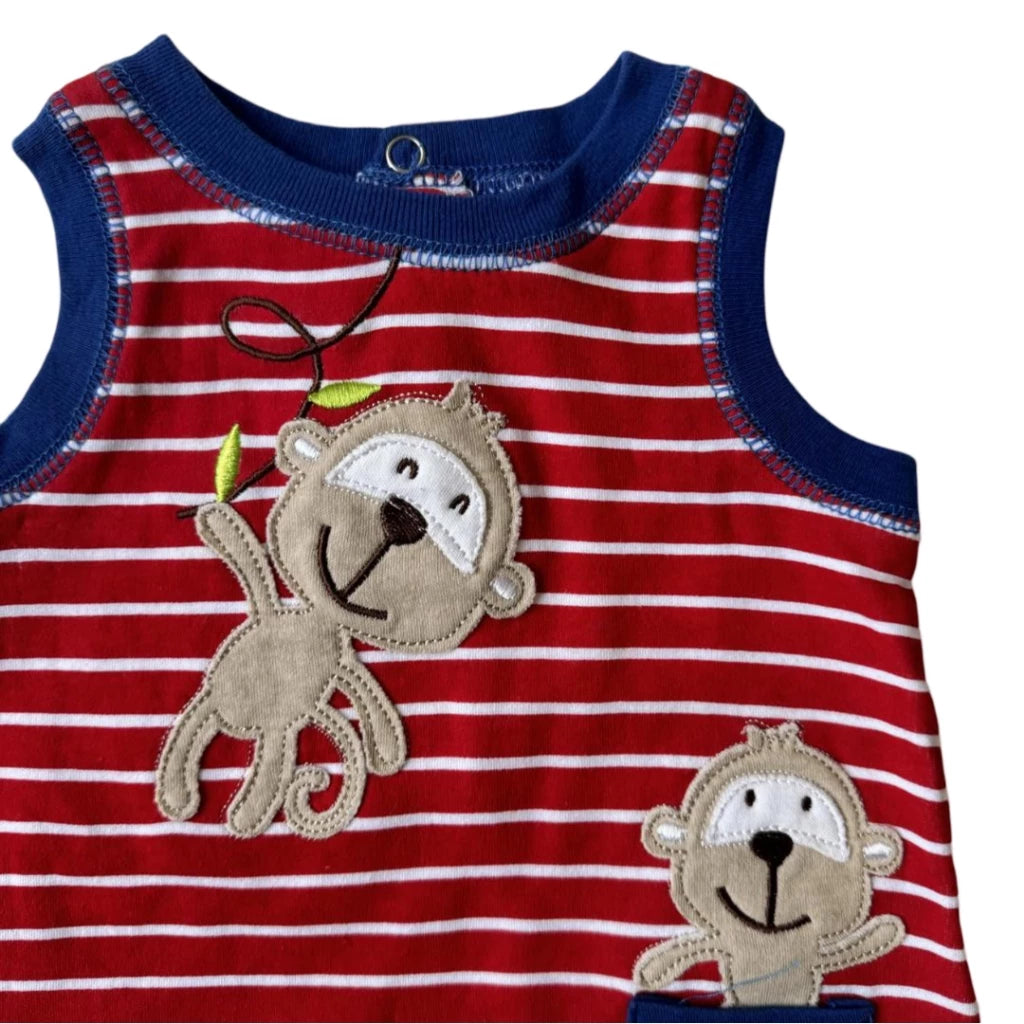 Mother's Choice 1 Piece Sleeveless Romper (Monkey/IT1087)