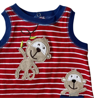 Mother's Choice 1 Piece Sleeveless Romper (Monkey/IT1087)