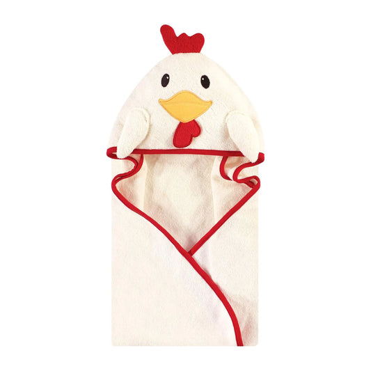 Hudson Baby 1 Piece Animal Hooded Towel (54495/Rooster)