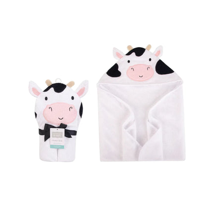 Hudson Baby 1 Piece Animal Hooded Towel (56499CH/Cow)