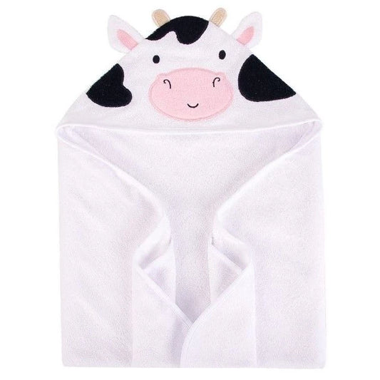 Hudson Baby 1 Piece Animal Hooded Towel (56499CH/Cow)