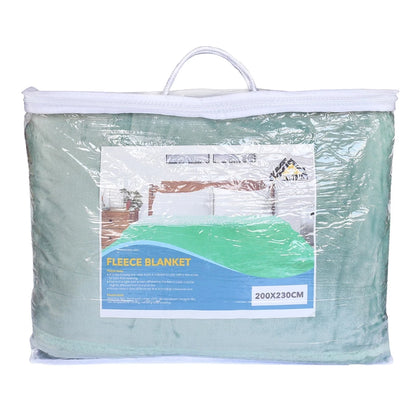 Smart Home Fleece Blanket Home de Luxe 5 Star Hotel Quality Luxurious Deluxe Microfiber (GREEN)