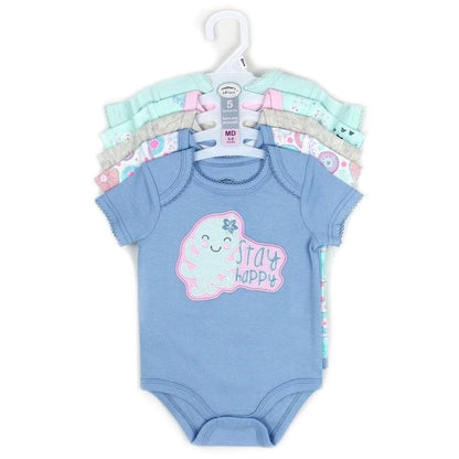 Mother's Choice 5 Pack Onesies Bodysuit (IT3358/Stay Happy)