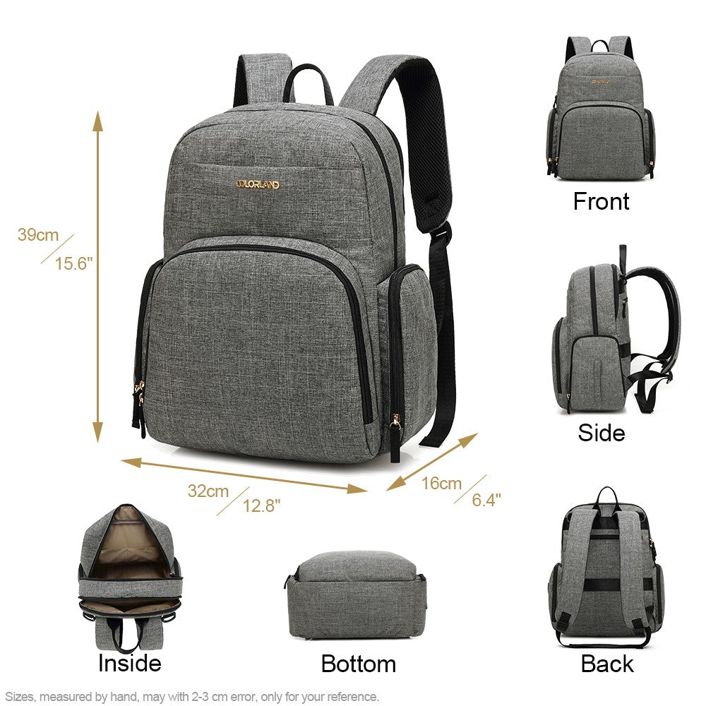 Colorland Mommy Diaper Backpack (BP155-B/Gray)
