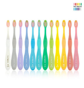 The Twelve Kids Toothbrush in Pastel Color 12 pcs (Ages 3+)