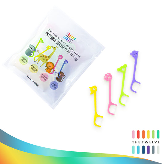 The Twelve Kids Dental Floss 60 pcs (Ages 3+)