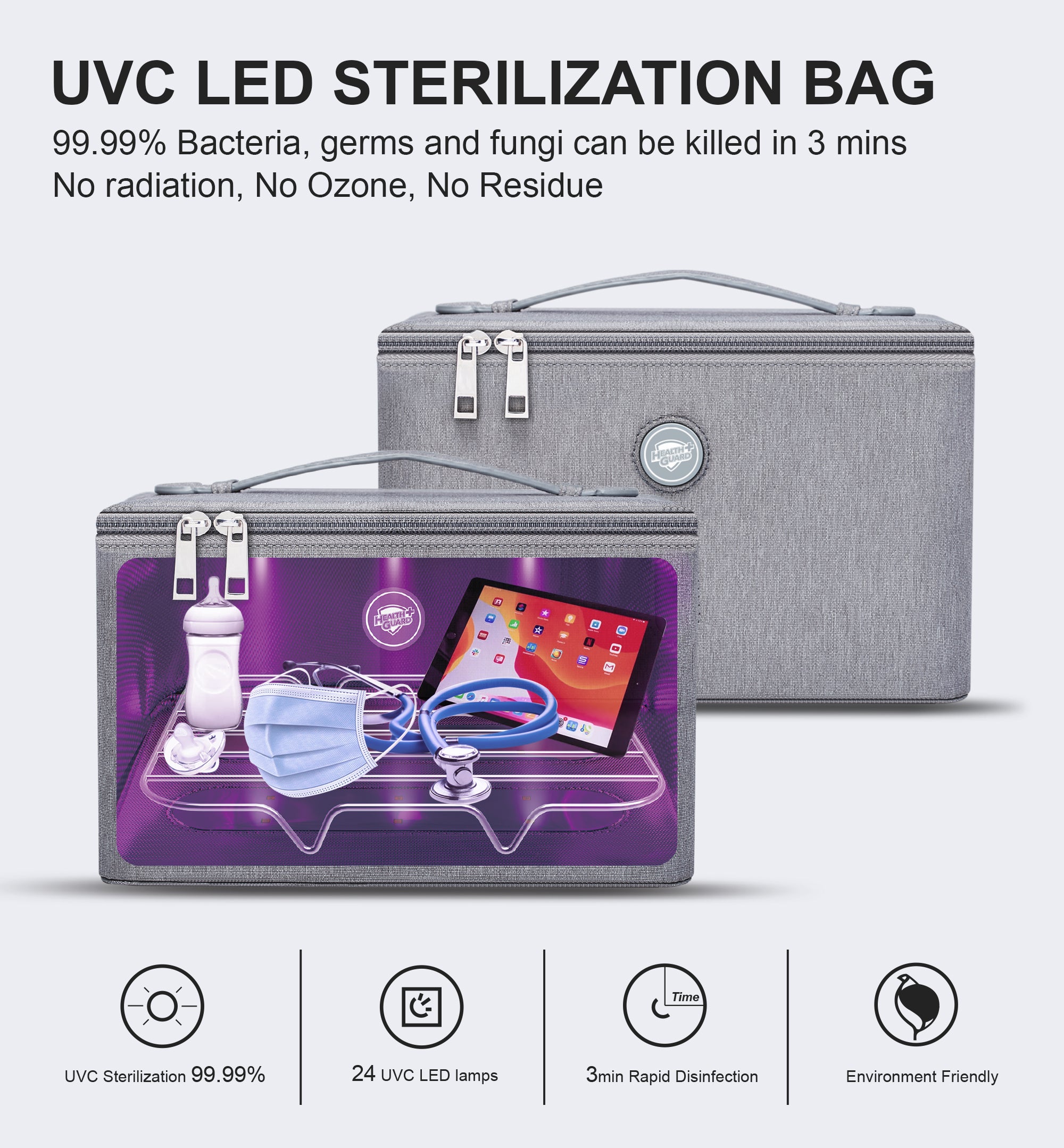 Health Guard UVC LED Sterilization Bag (HSU-015)